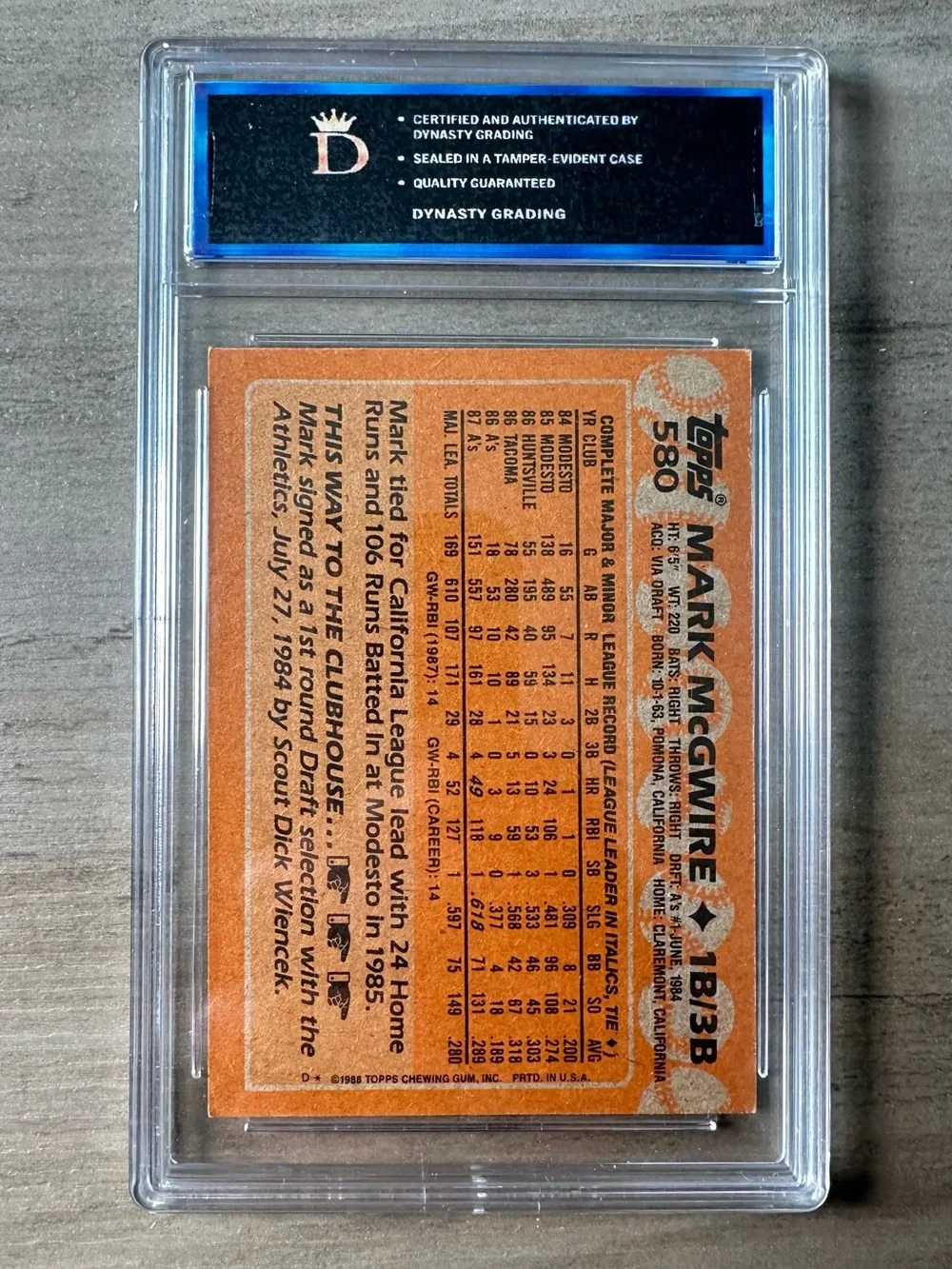 Topps mark mcgwire